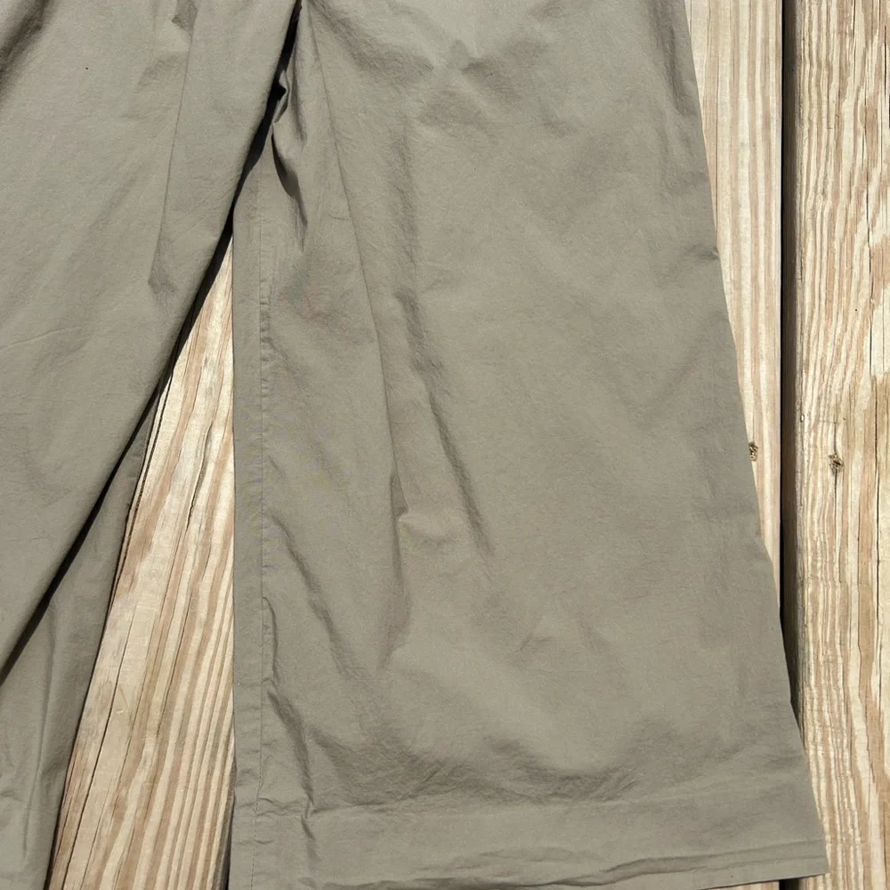 J.Crew  Women's Cotton‎ Blend Pull-On Ankle Pants 14 Tan Wide Leg - Picture 14 of 14